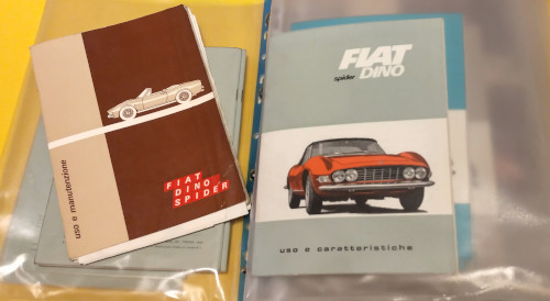 fiat dino spider handbooks